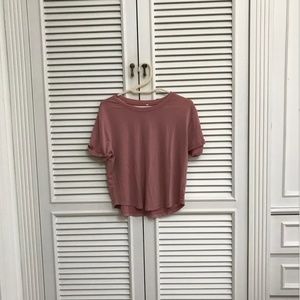 Pacsun Peachy Cuffed Sleeve Tee